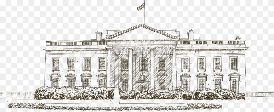 White House Euclidean Vector Icon The White House South Lawn, Architecture, Building, Art, Drawing Free Png