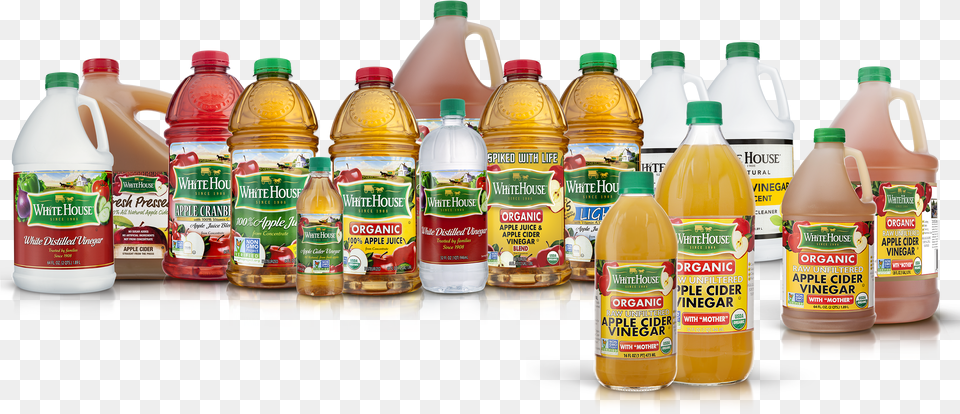 White House Foods Home Of Organic Apple Cider Vinegar With Apple Products Food, Beverage, Juice, Cooking Oil, Ketchup Png