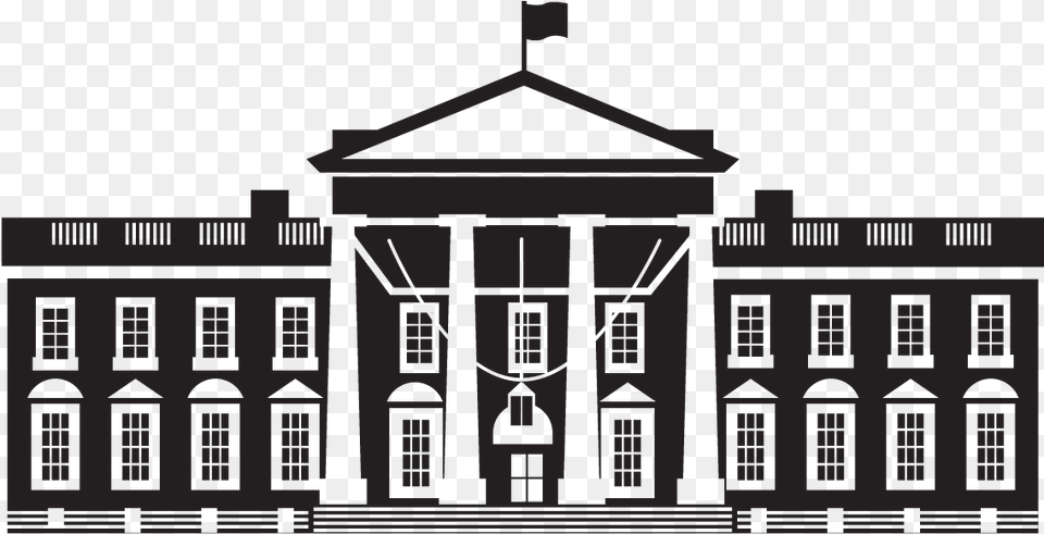 White House House Building Monochrome Photography White House Vector, City, Scoreboard, Architecture, Office Building Free Transparent Png