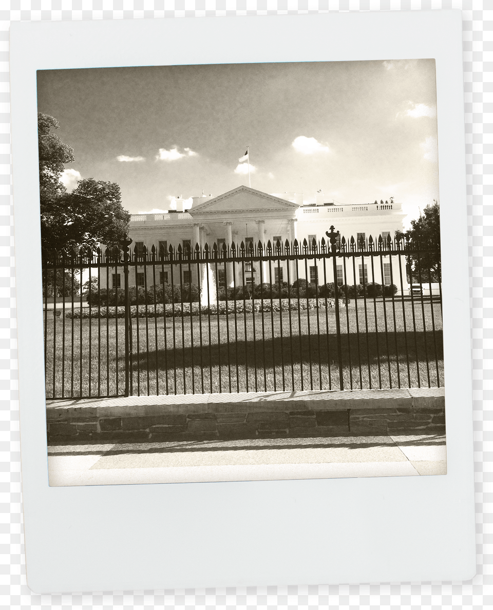 White House Architecture, Building, Fence, Railing Png Image