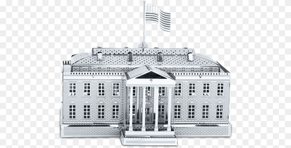 White House Metal Earth, Architecture, Building, Office Building, City Png
