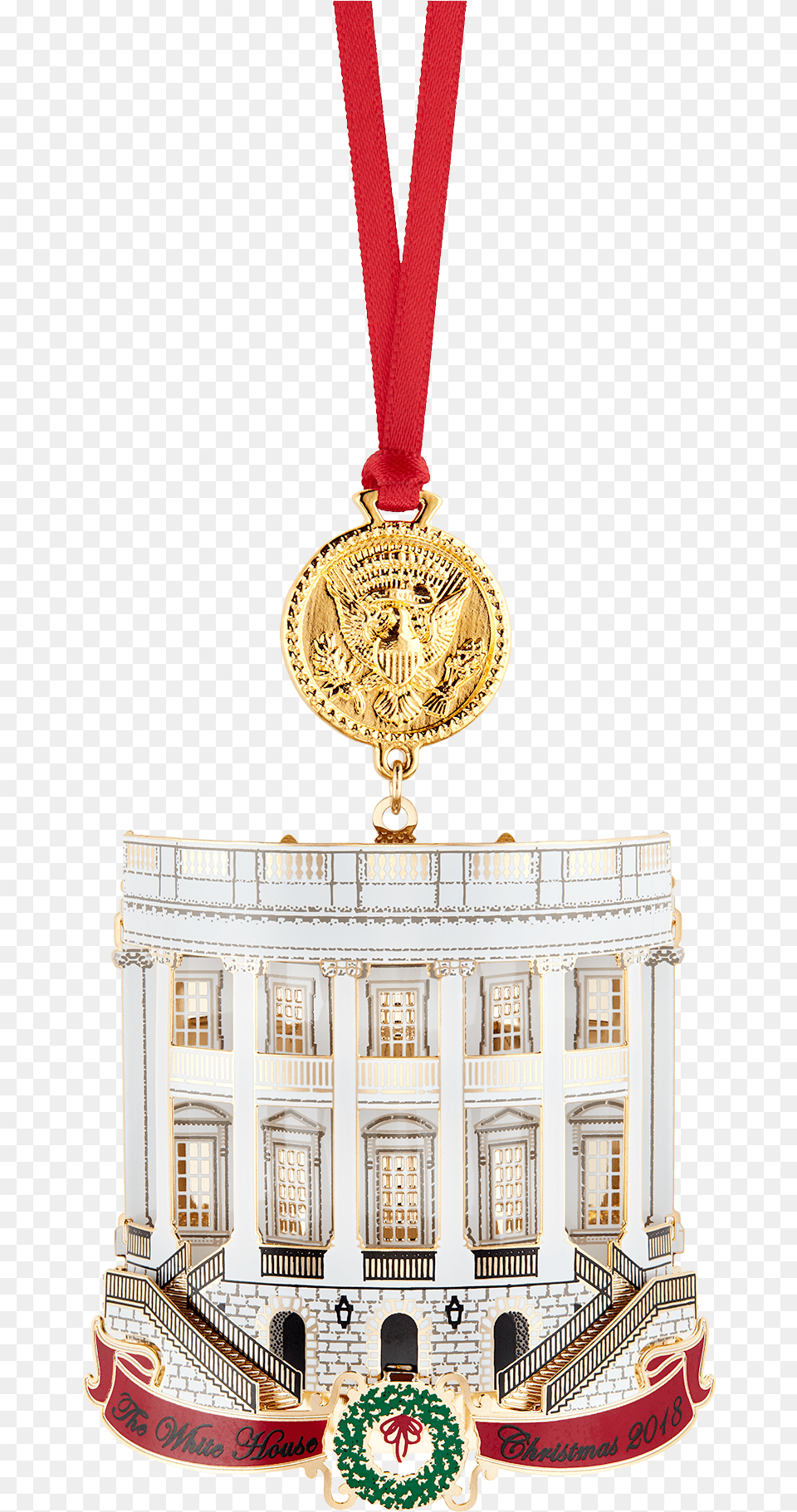 White House Ornament 2018, Gold, Architecture, Building, Accessories Free Transparent Png