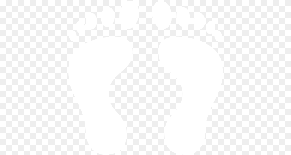 White Human Footprints Icon, Footprint Free Transparent Png