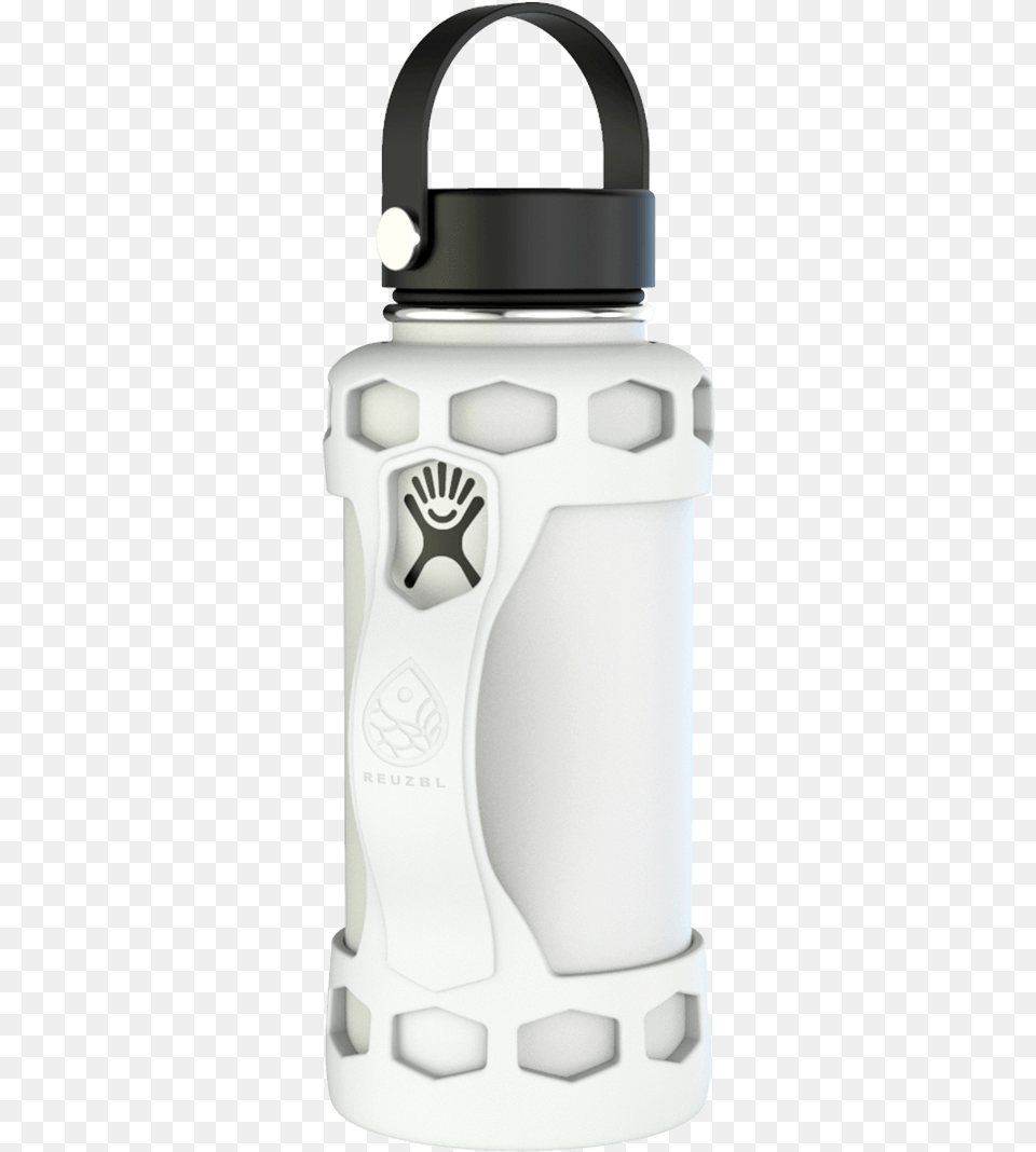 White Hydro Flask, Bottle, Water Bottle, Cosmetics, Perfume Free Png Download