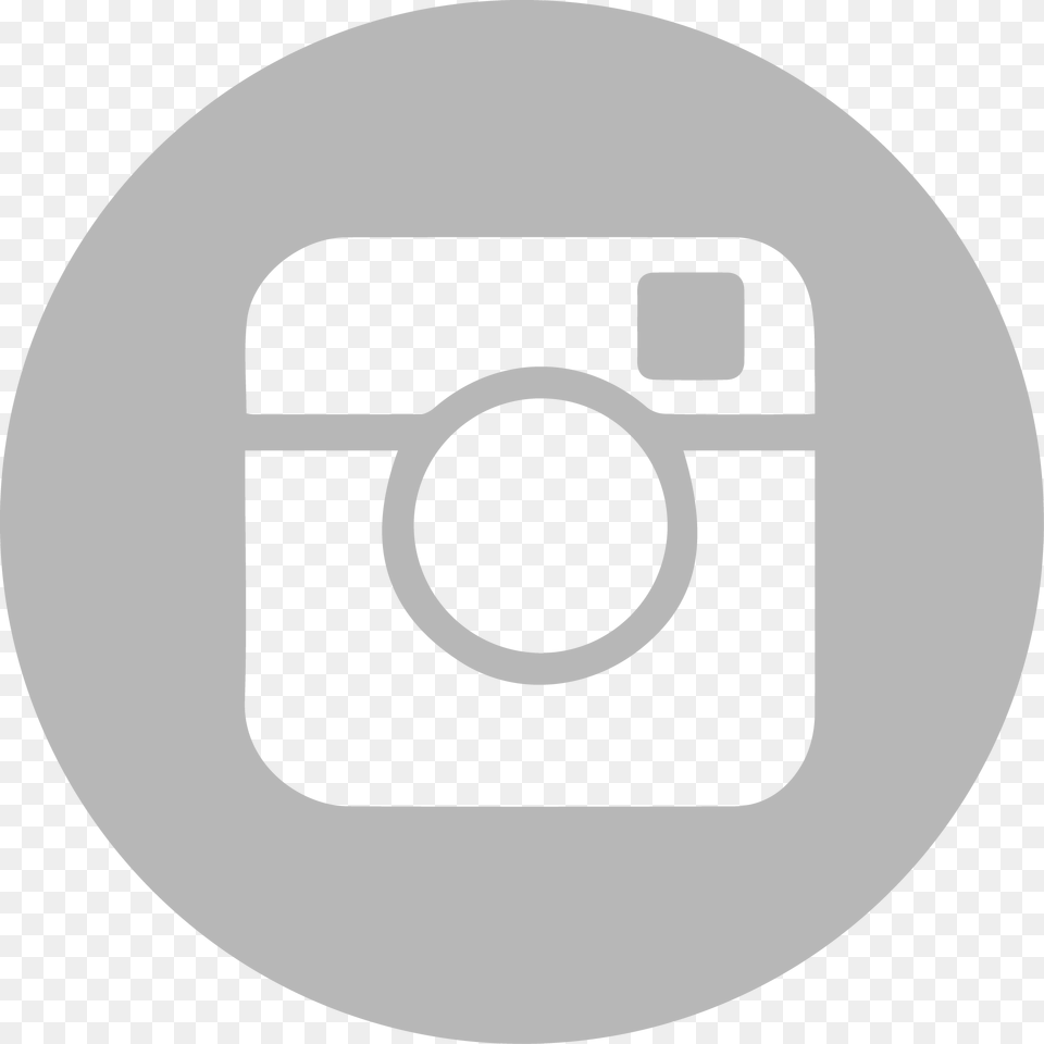 White Instagram Icon Grey Circle Instagram Logo, Camera, Electronics, Disk, Photography Free Transparent Png