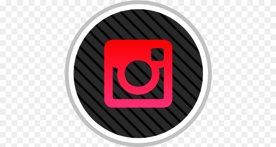 White Instagram Icon Play Music Icon Red, Disk Free Png Download