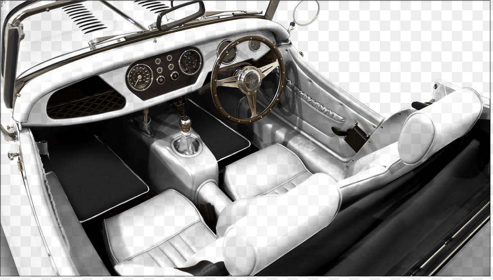 White Interior Car Classic, Vehicle, Transportation, Alloy Wheel, Tire Png Image
