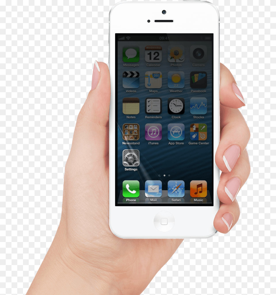 White Iphone Hand, Electronics, Mobile Phone, Phone Free Png