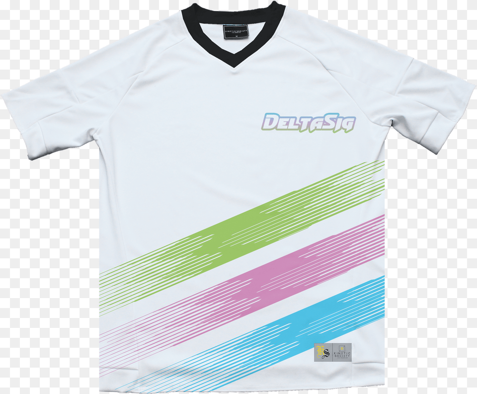 White Kappa Soccer Jersey, Clothing, Shirt, T-shirt Png Image