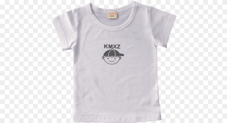 White Kids T Shirt With A Cute Little Graphic On Front Active Shirt, Clothing, T-shirt Free Png