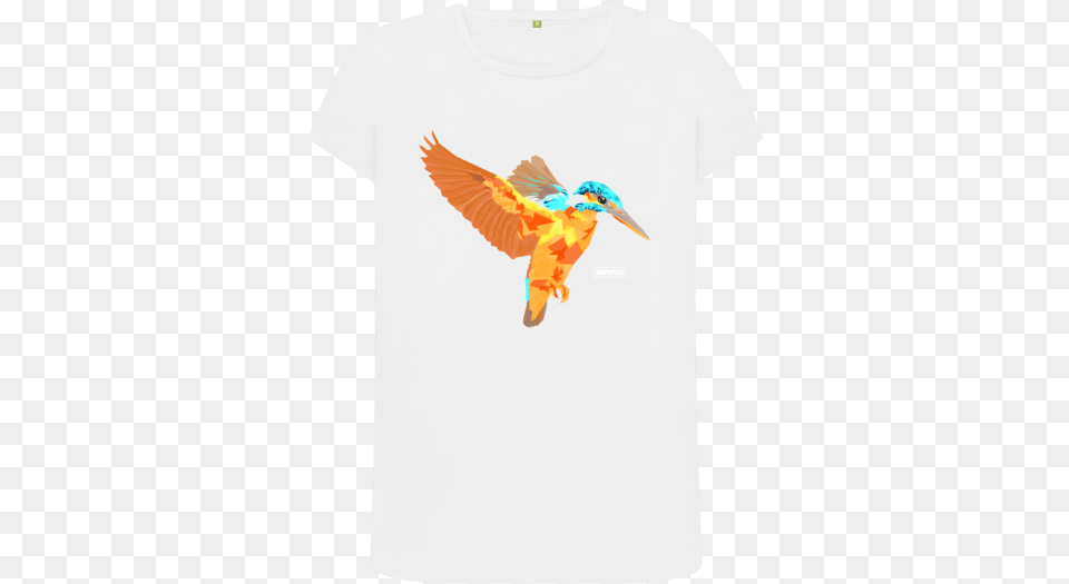 White Kingfisher Crew Neck Tee Coraciiformes, Animal, Bee Eater, Bird, Clothing Free Png Download