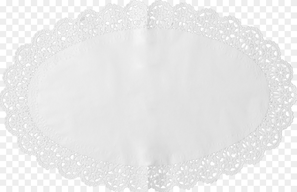 White Lace Circle, Tablecloth Png Image