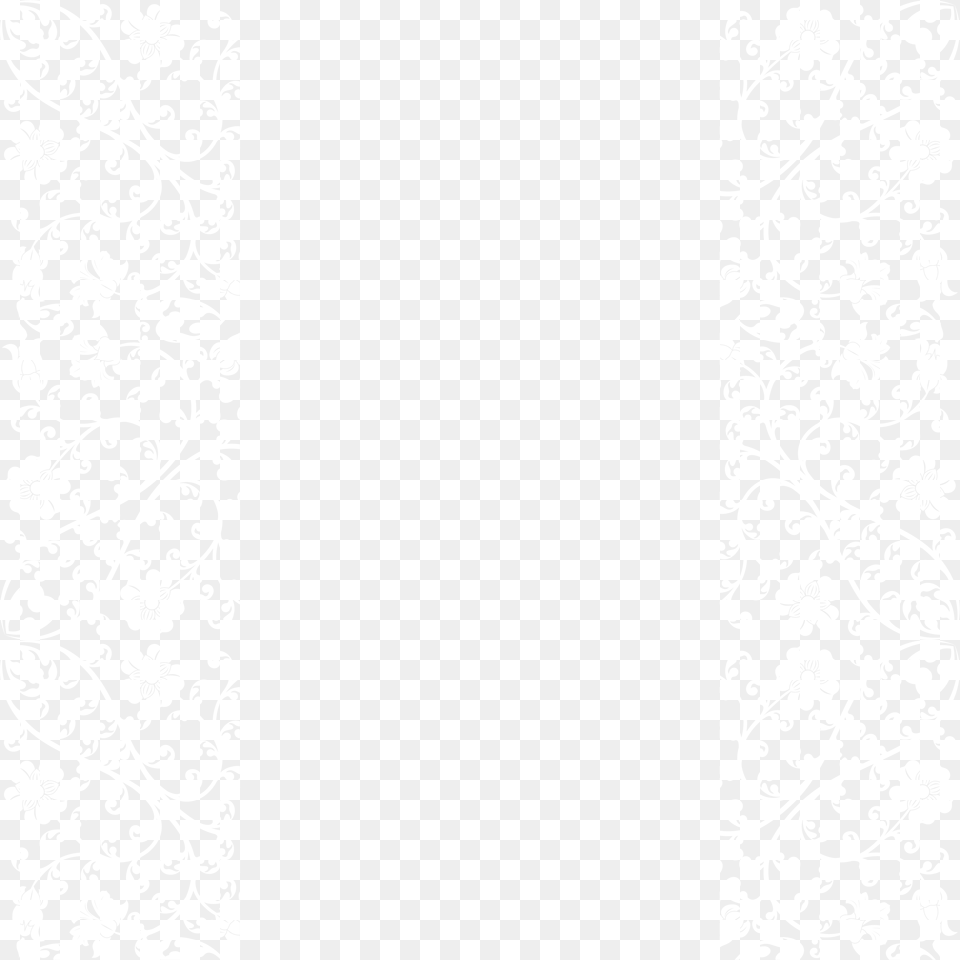 White Lace Frame, Cutlery Free Png