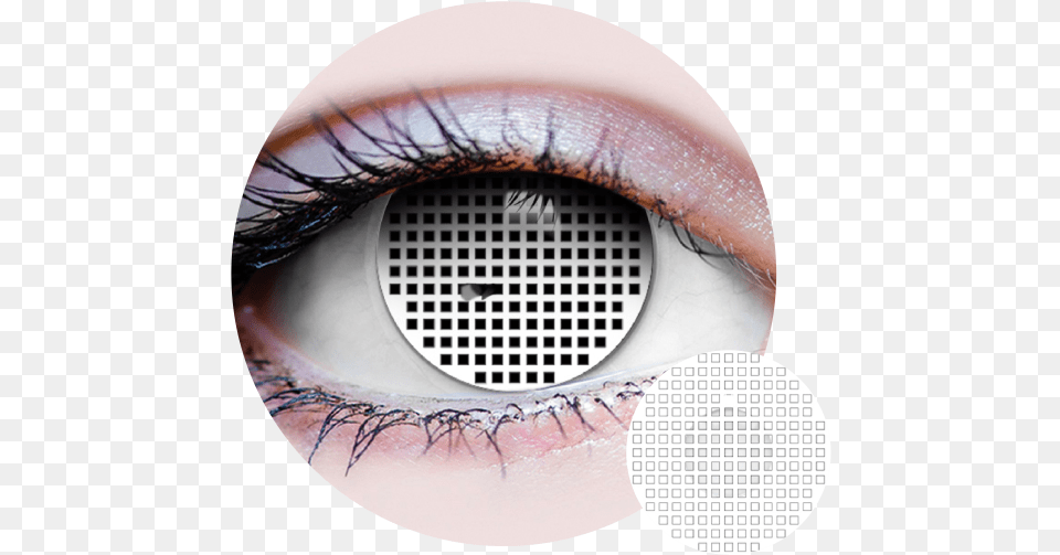 White Lace Universe In Your Eyes, Contact Lens, Adult, Female, Person Free Png