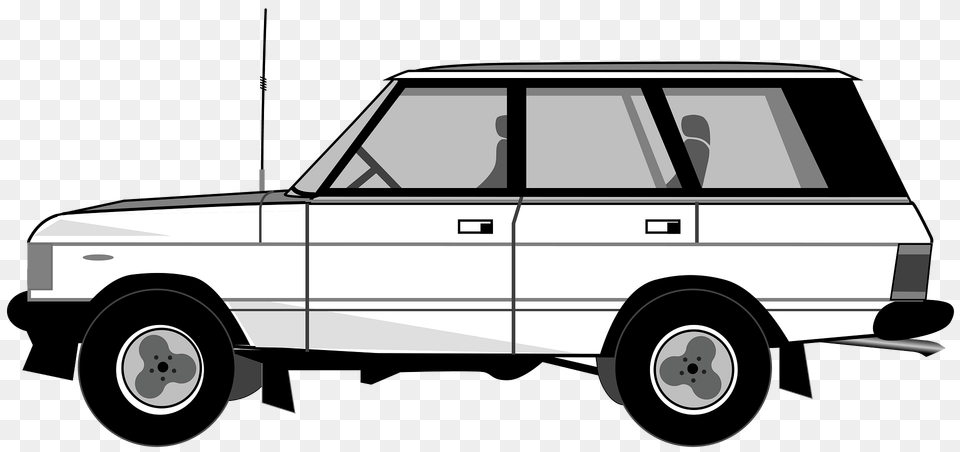 White Landrover Clipart, Car, Transportation, Vehicle, Machine Png