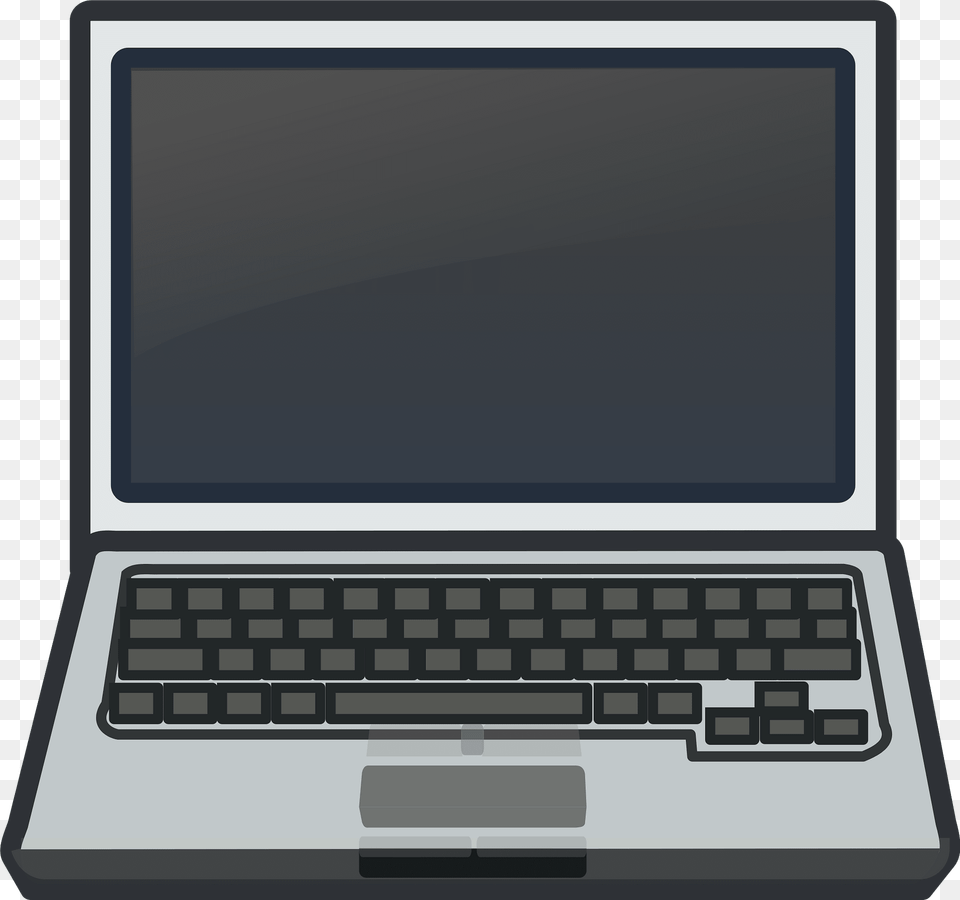White Laptop Notebook Netbook Clipart, Computer, Electronics, Pc, Computer Hardware Free Png