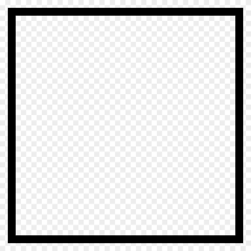 White Large Square Emoji Clipart, Gray, Electronics, Screen Png
