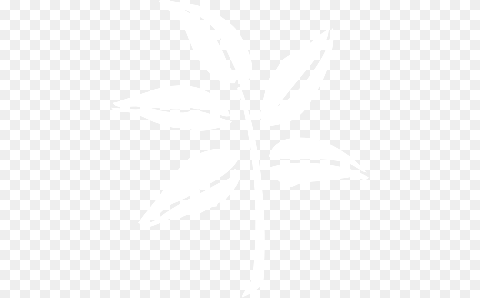 White Leaf Silhouette White Leaf Silhouette Transparent, Cutlery Free Png Download