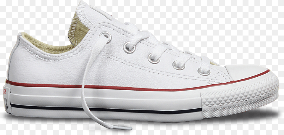 White Leather Converse Low Cut, Clothing, Footwear, Shoe, Sneaker Free Png Download