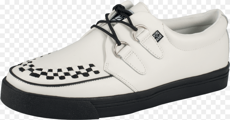 White Leather Creeper Sneakers Tuk Original Footwear Leather 2 Ring Sneakers, Clothing, Shoe, Sneaker Free Transparent Png
