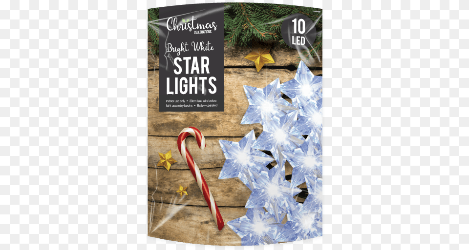 White Led Christmas Star String Lights Christmas Tree, Food, Sweets, Advertisement Free Png