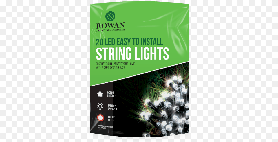 White Led String Lights Christmas Tree, Advertisement, Poster, Flower, Plant Free Transparent Png