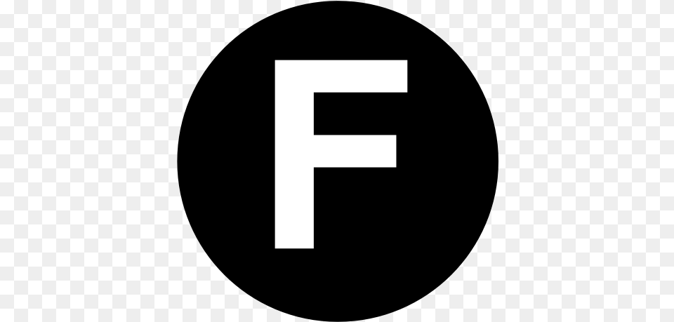 White Letter F Clip Art Circle, Text, Number, Symbol Free Png