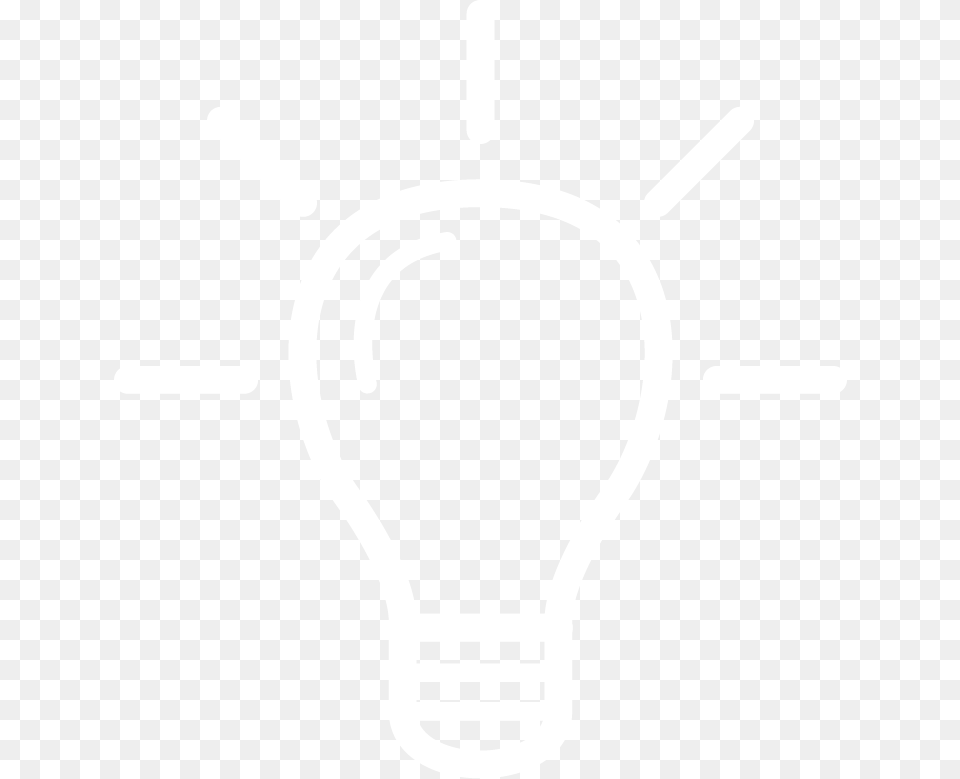 White Lightbulb Icon Light Bulb Icon White, Cutlery Free Png Download