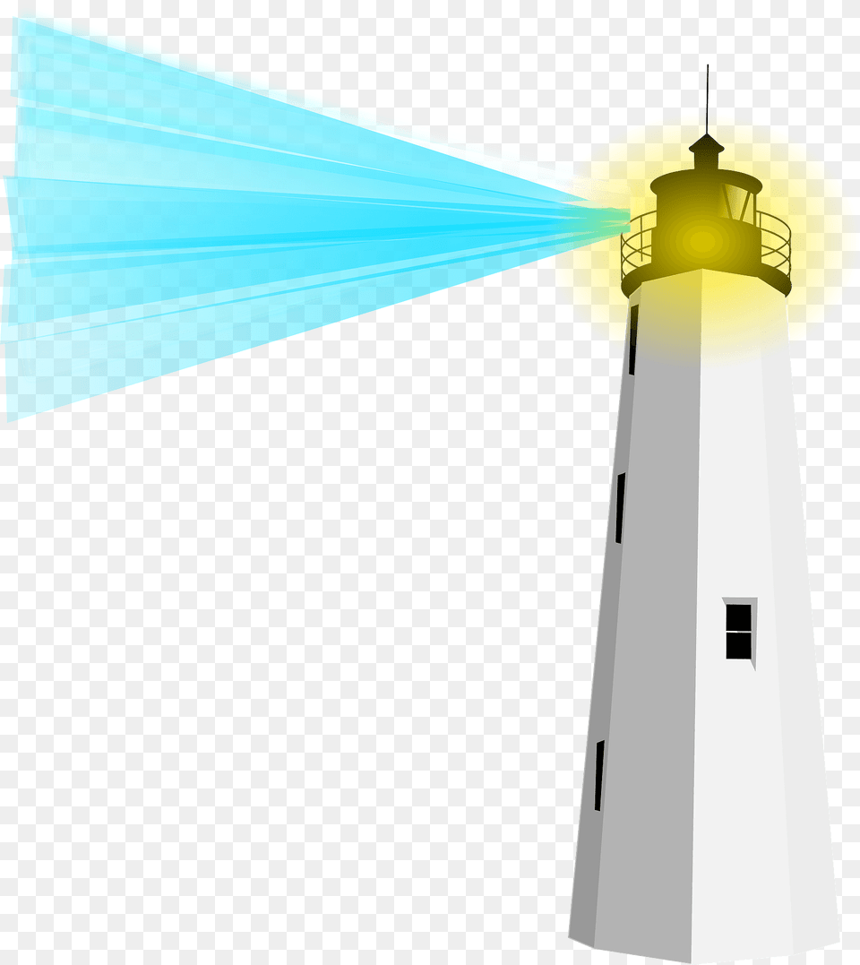 White Lighthouse Clipart, Architecture, Building, Tower, Beacon Free Png