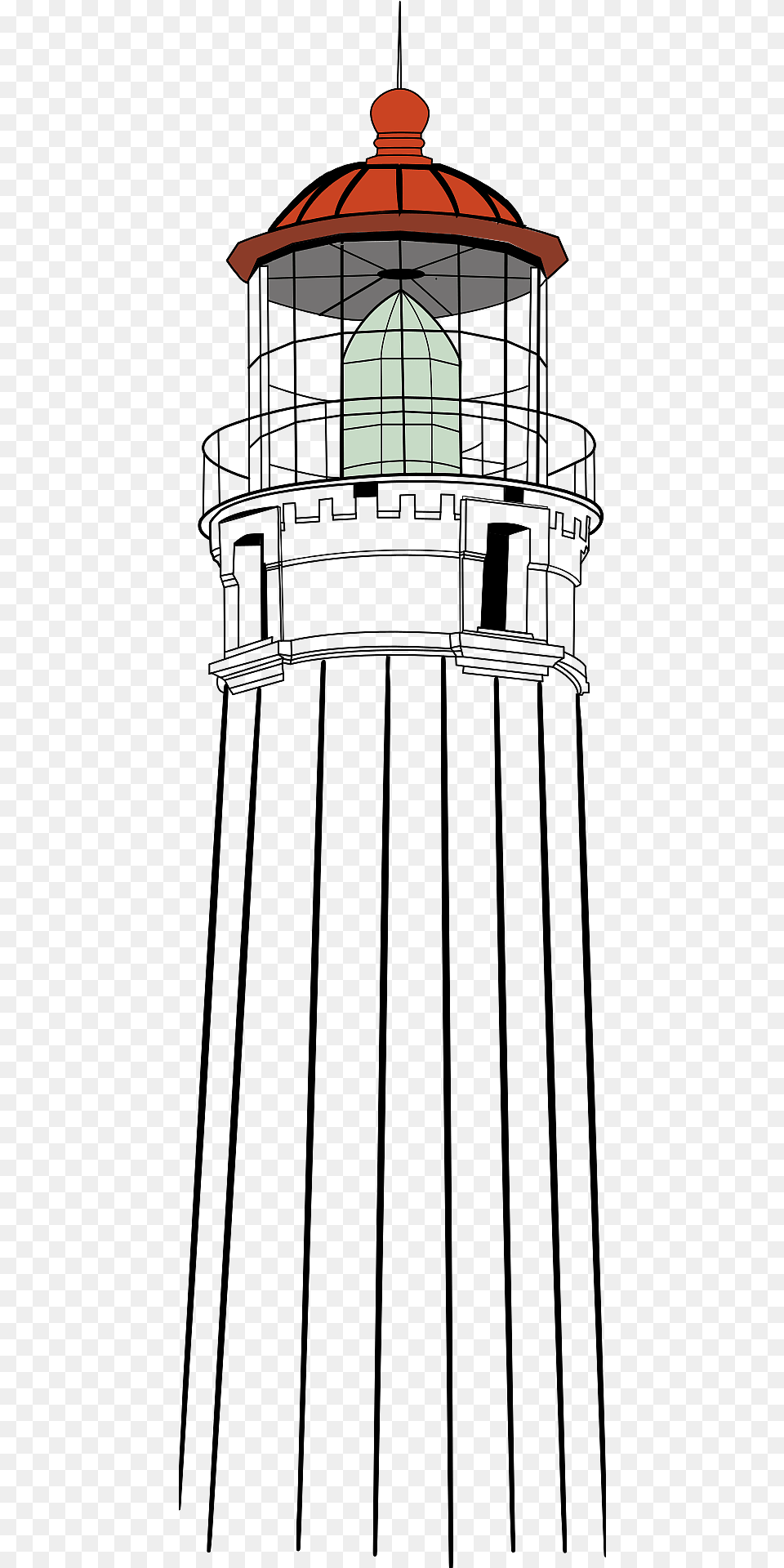 White Lighthouse Clipart, Architecture, Building, Tower, Beacon Free Transparent Png