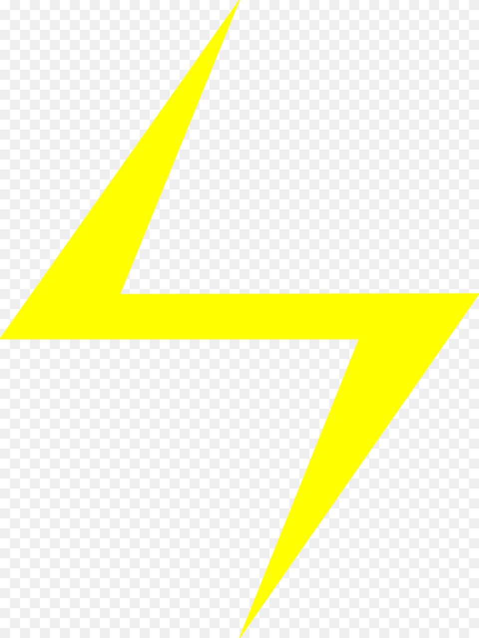 White Lightning Bolt Clipart Icons And Ms Marvel Symbol, Triangle Free Png Download