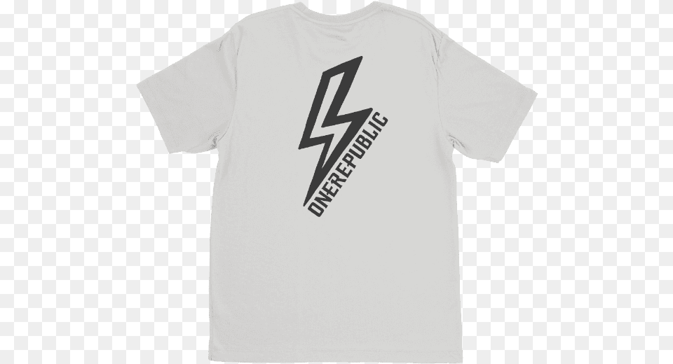 White Lightning Bolt Tee T Shirt Wwf, Clothing, T-shirt Free Png