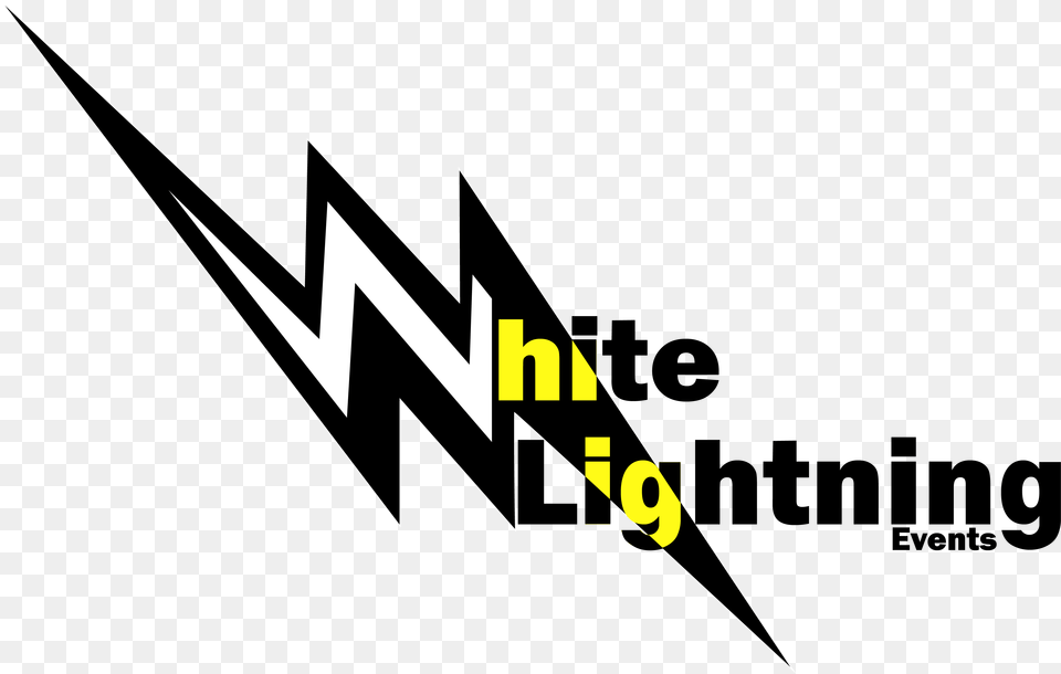 White Lightning Logo White Lightning Events, Text Free Transparent Png