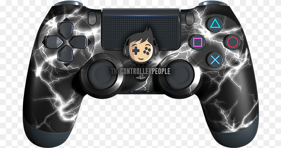 White Lightning Ps4 Controller Game Controller, Electronics, Joystick, Face, Head Png Image