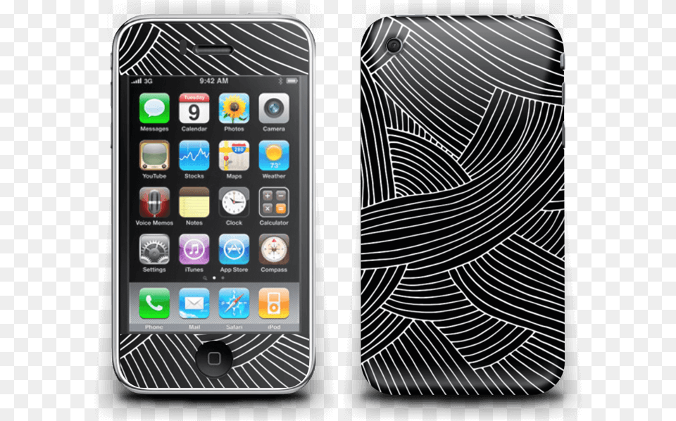 White Lines Iphone 3g3gs Skin Iphone 3, Electronics, Mobile Phone, Phone Png