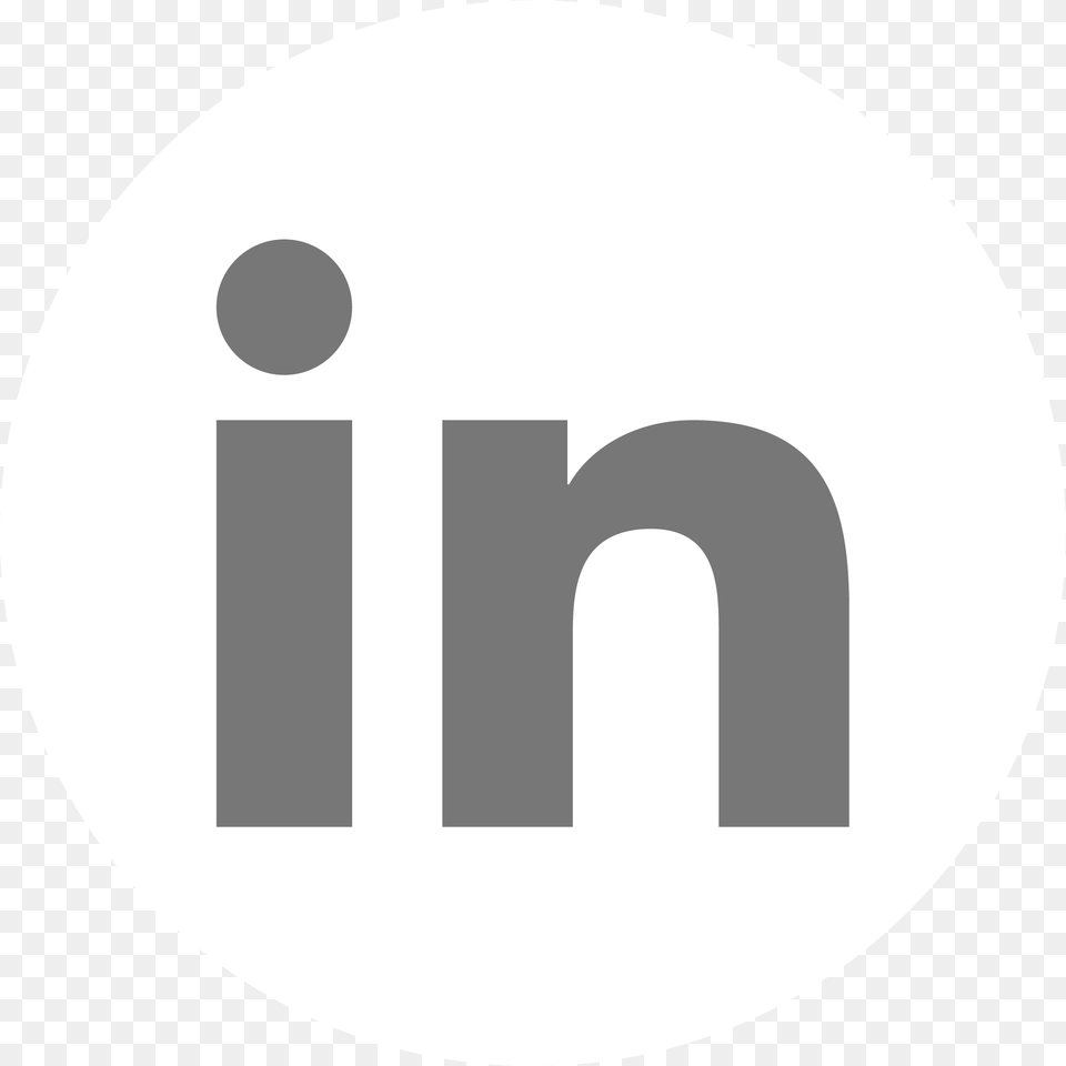 White Linkedin Icon Round, Logo Free Png Download