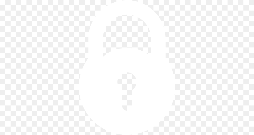White Lock Icon, Disk Free Transparent Png