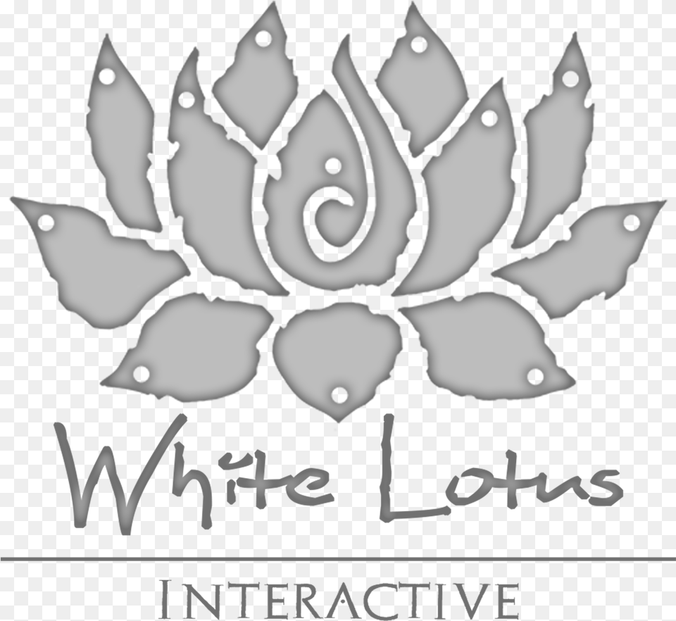 White Lotus, Leaf, Plant, Stencil, Accessories Free Png