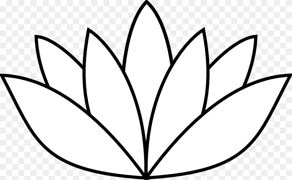White Lotus Flower W Microderm In Mid Center Point, Stencil, Plant, Leaf, Herbal Png