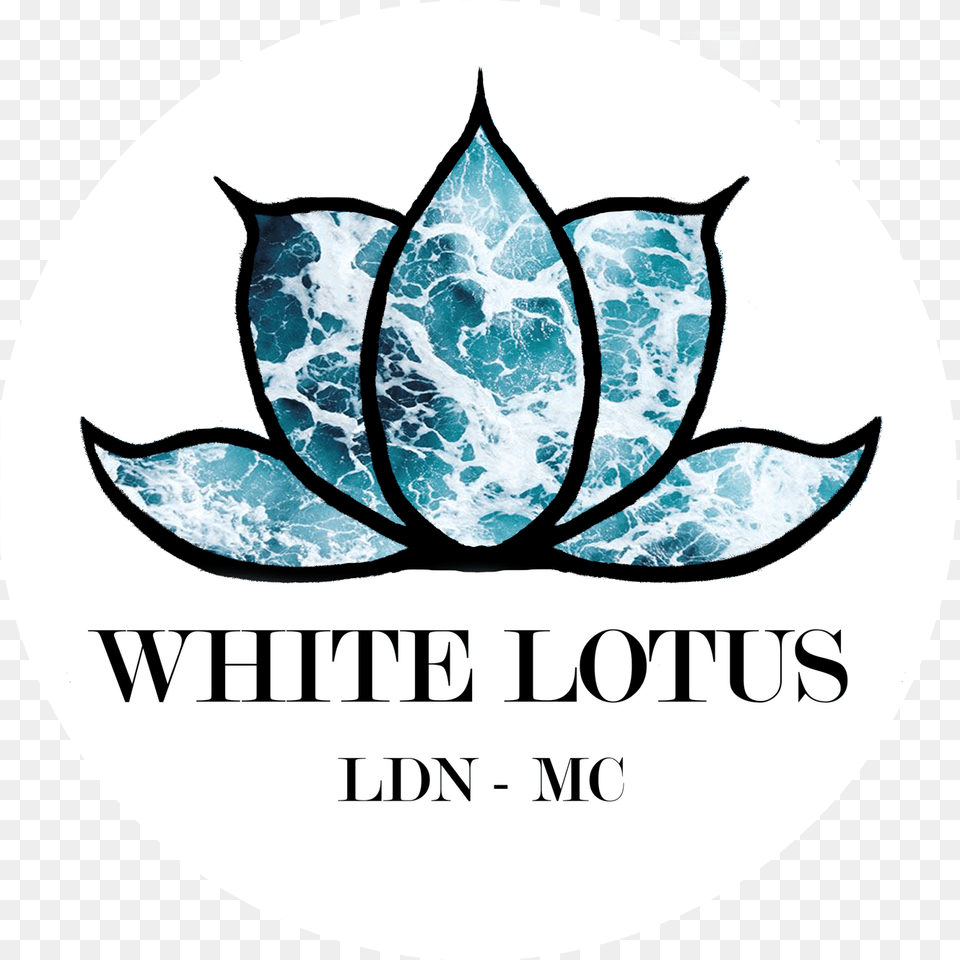 White Lotus Label, Plant, Leaf, Logo, Ice Png Image