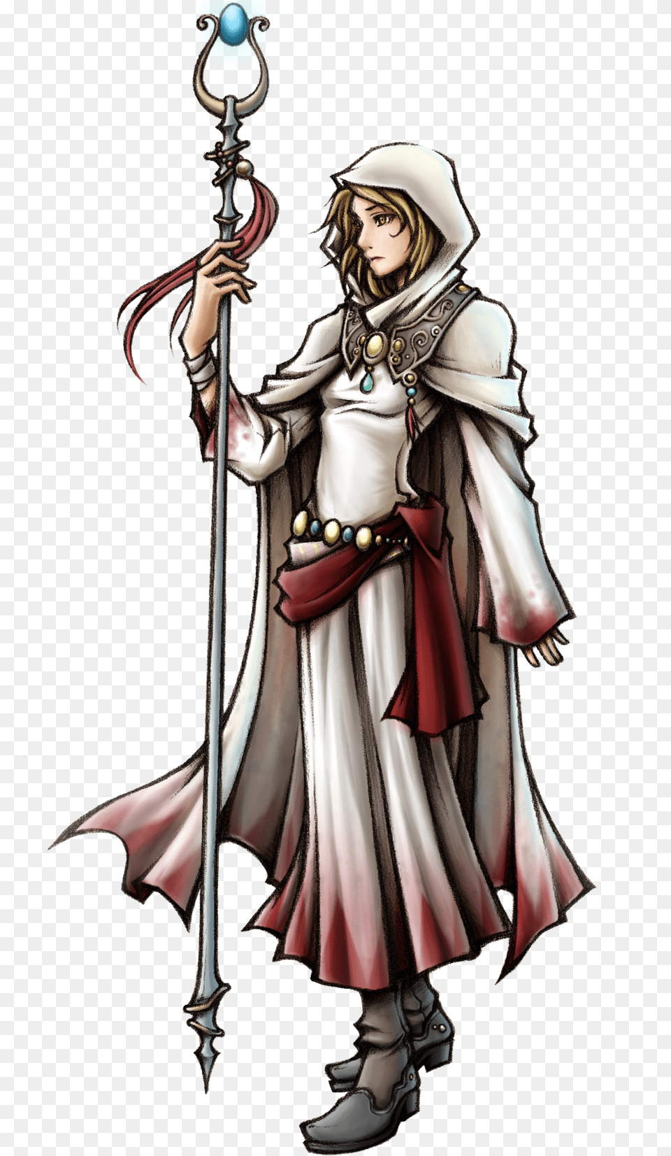 White Mage Final Fantasy Art, Adult, Person, Female, Woman Png