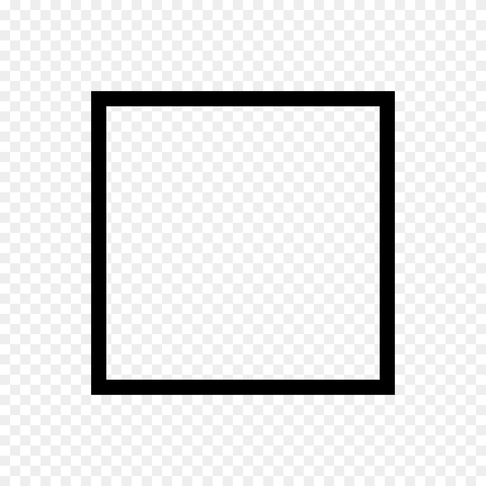 White Medium Small Square Emoji Clipart Free Png