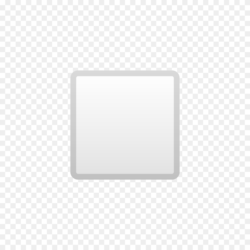 White Medium Small Square Emoji Clipart Free Png