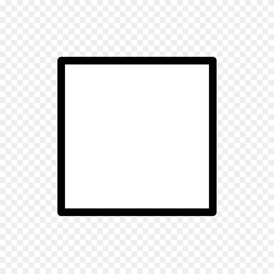 White Medium Square Emoji Clipart, Electronics, Screen, White Board Png