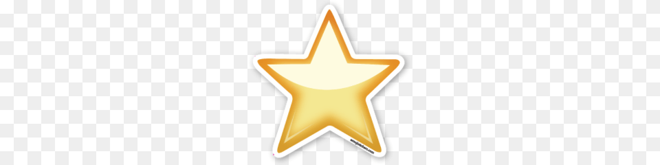 White Medium Star Foi Emoji Stickers Emoji, Star Symbol, Symbol, Cross Png