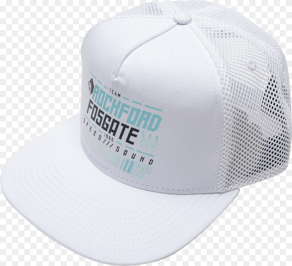 White Mesh Back Hat Rf Graphic For Baseball, Baseball Cap, Cap, Clothing Png