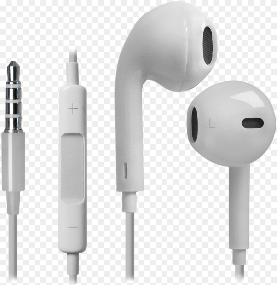 White Mobile Headphones, Electronics, Adapter Free Png