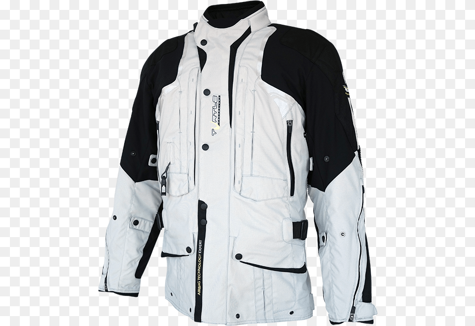 White Motorcycle Jacket, Clothing, Coat, Vest Png