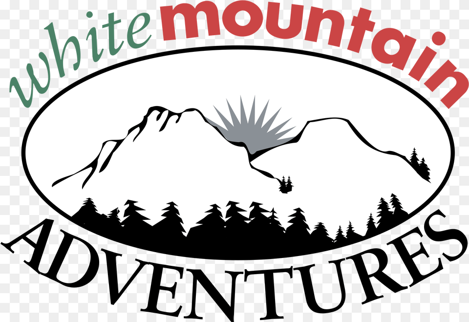 White Mountain Adventures Logo Transparent Mountain Vector, Outdoors, Plant, Vegetation, Animal Png Image