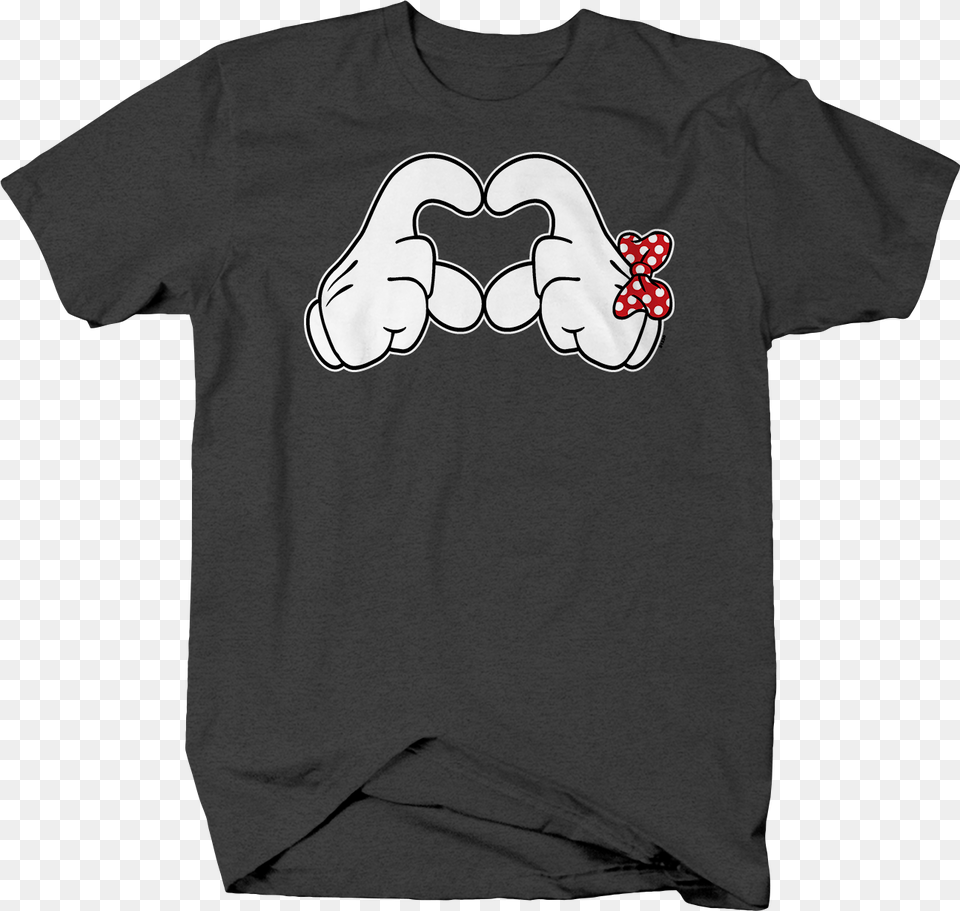 White Mouse Hand Holding Up Love Symbol Polka Dot Red Mens Funny Breast Cancer Shirts, Clothing, T-shirt, Body Part, Person Png Image